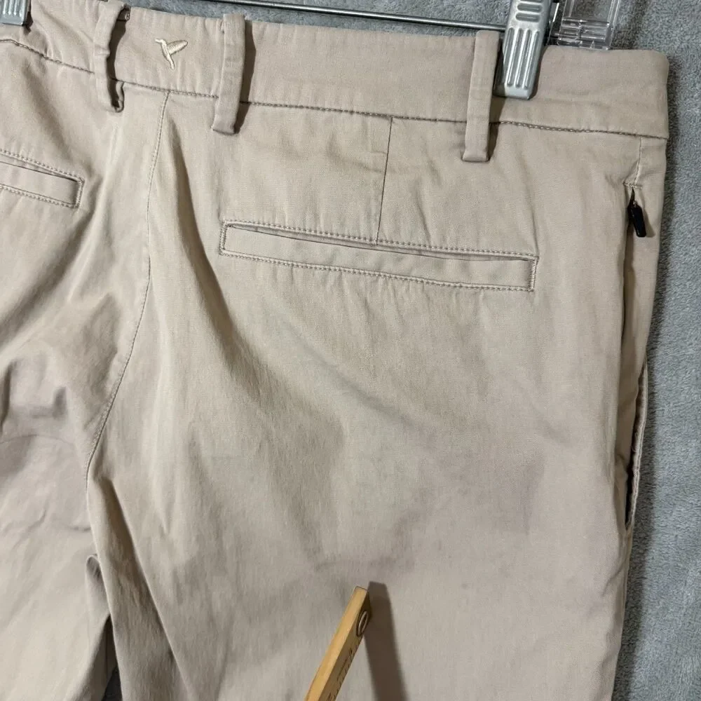 Birddogs Men's 34x32 (*34x31) Khaki Tan Chino Pants Stretch Built In Liner READ